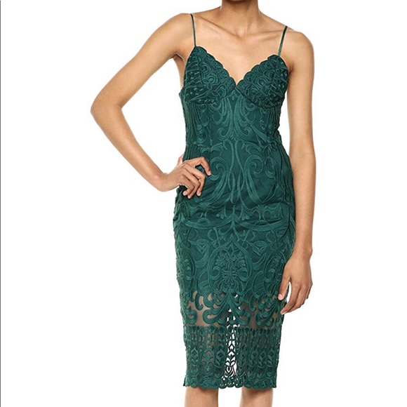 forest green occasion dress